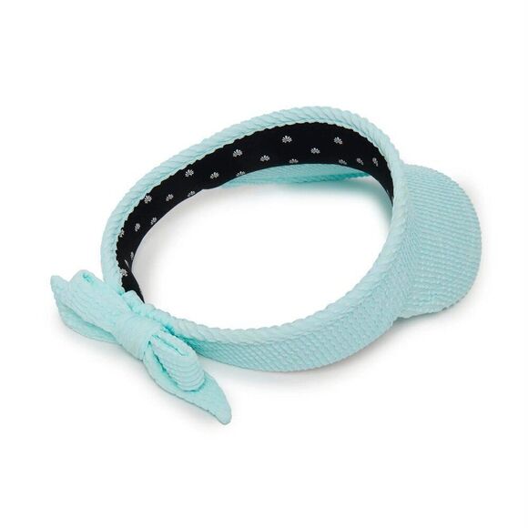 Lele Sadoughi SEA BLUE SWIMMER BOW TIE VISOR/HAT Golf/Pickleball/Tennis OS NWT main image 4